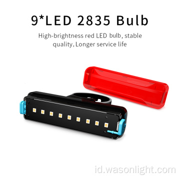 Terlihat USB Isi Ulang Mengendarai Sepeda Tail Light